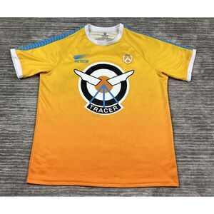 Overwatch Jersey Mens‎ Medium Yellow Orange Ombre Tracer Soccer T
